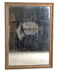Contemporary painted hanging wall mirror
