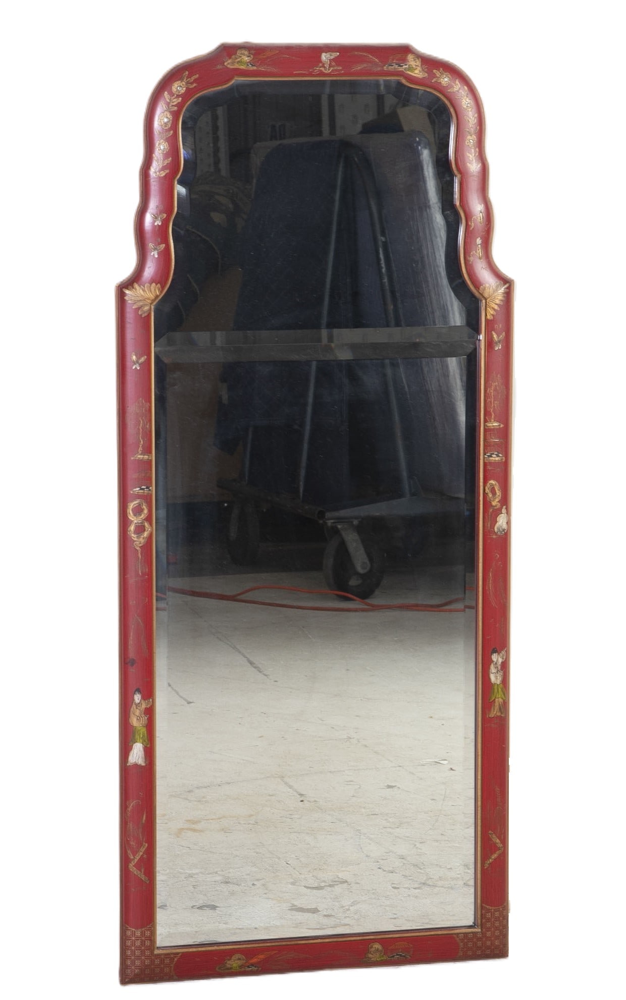 Friedman Brothers Chinoiserie painted hanging wall mirror (1 of 4)