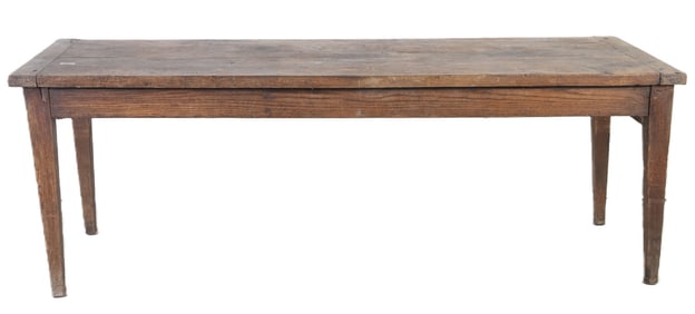Hepplewhite style oak library table