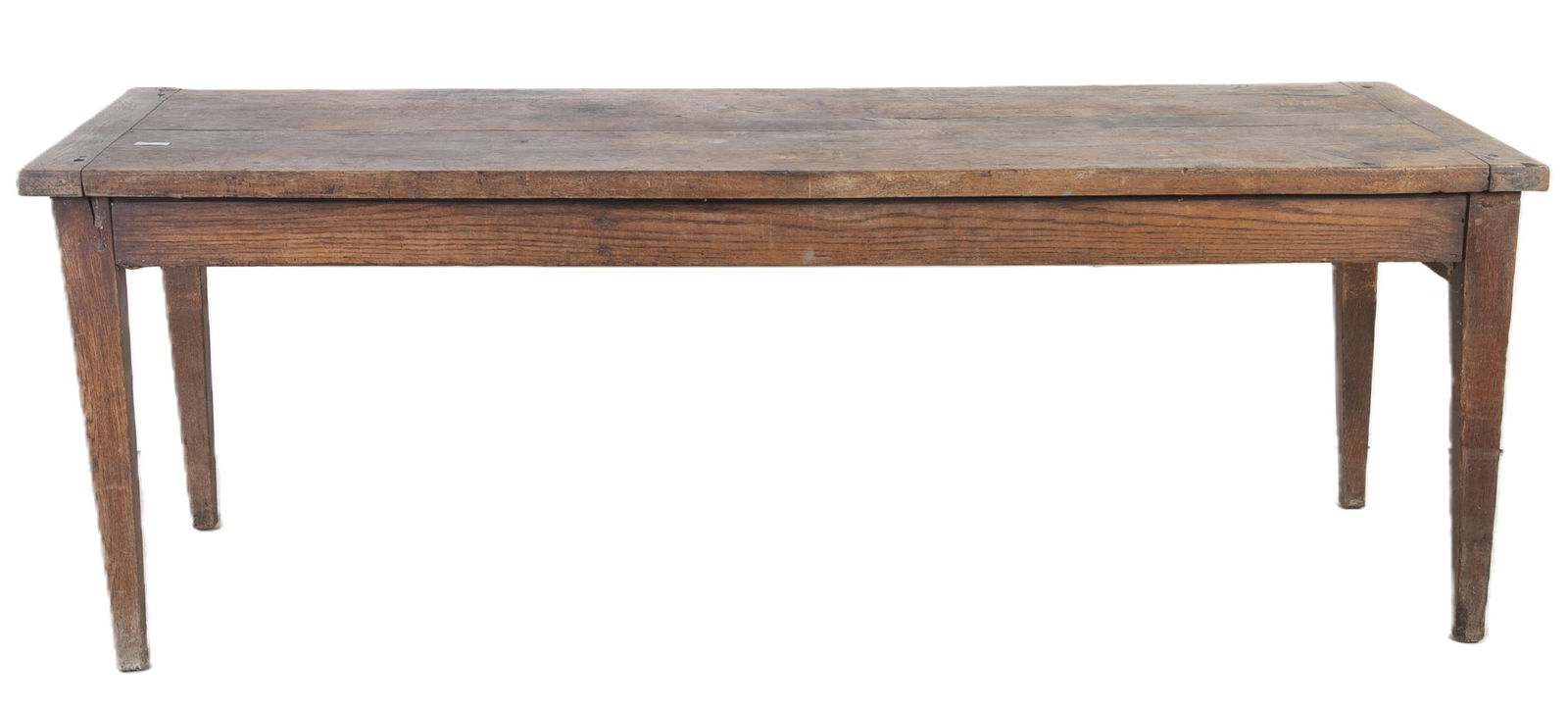 Hepplewhite style oak library table (1 of 5)