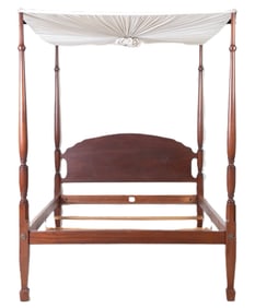 Berwyn Furniture Shop mahogany Queen size canopy bed