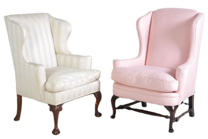 (2) Wing chairs