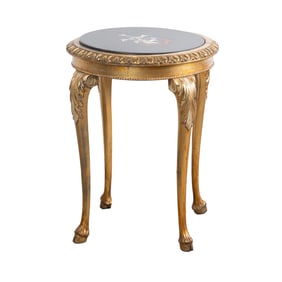 French style gilt carved side table