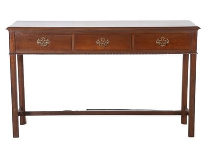 Chippendale style mahogany console table