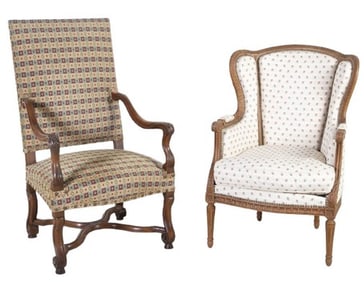 (2) Decorative chairs