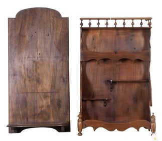 (2) Hanging wall shelves