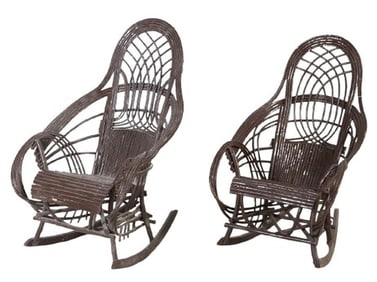 Pair Adirondack rockers