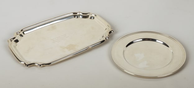 (2) Sterling silver trays, 8.31 TO