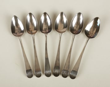 (6) Sterling silver demitasse spoons, 2.195 TO