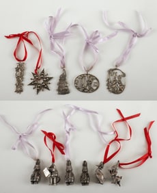 Lot of sterling silver Easter ornaments, 5.55 TO