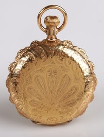 Gold Filled Elgin Scalloped Edge Pocket Watch