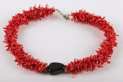 Branch Coral Double Strand Statement Necklace