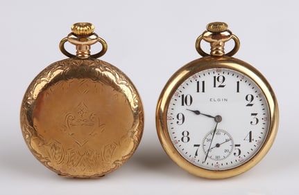 (2) Gold Filled Pocket Watches