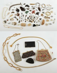A Collection of Vintage Jewelry and Accessories
