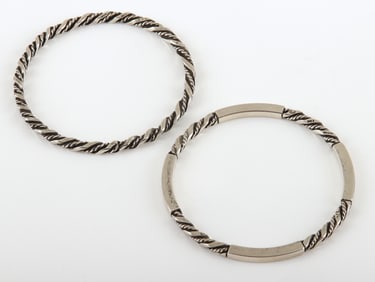 (2) Georg Jensen Sterling Silver Bangles