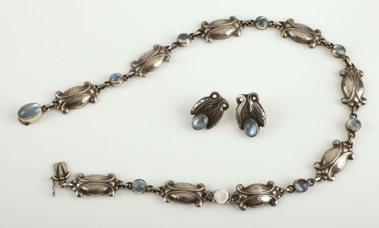 Georg Jensen Moonstone Necklace & Earrings (1 of 10)