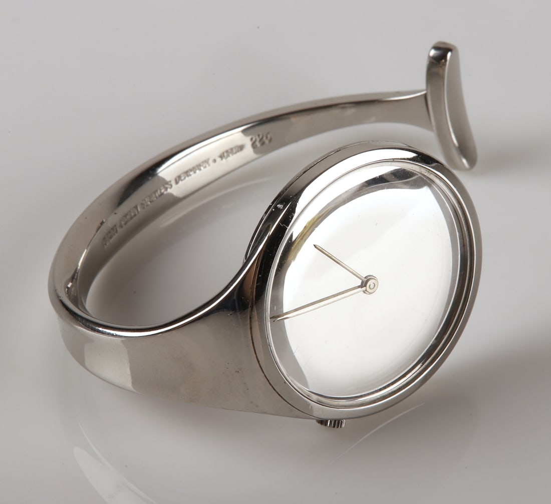 Georg Jensen stainless "Vivianna" Bangle Wristwatch (1 of 6)