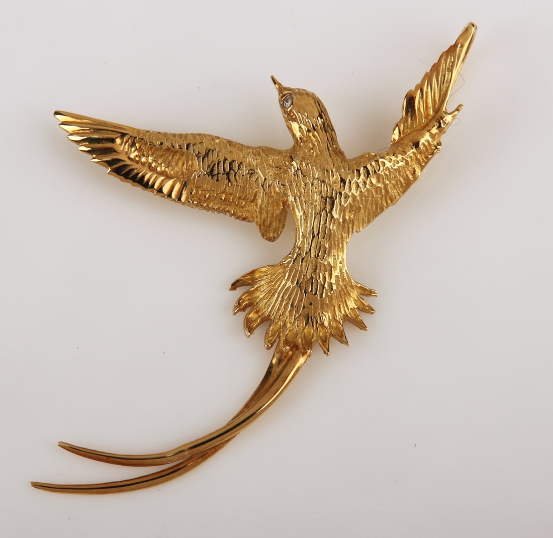 Astwood Dickson 18K Bermuda Longtail Pendant Pin (1 of 6)