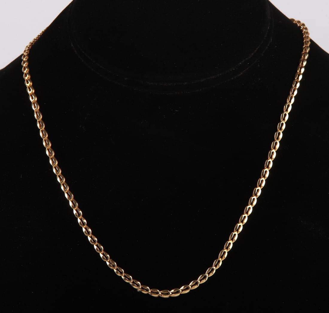 14K Yellow Gold Fancy Link Necklace (1 of 6)