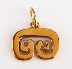 Rudy & Irene Patton 18K St. John Petroglyph Pendant