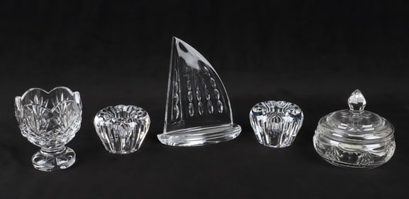 (5) Pieces of Waterford crystal