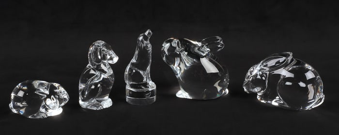 (5) Crystal animal figures