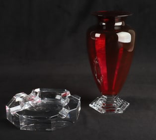 (2) Pieces of Baccarat crystal
