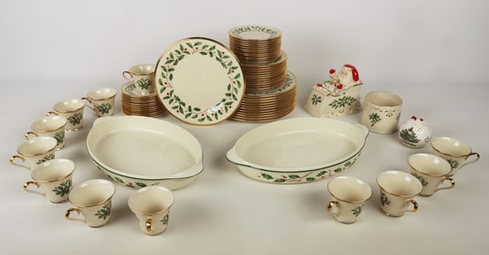 (65) Pieces Lenox Holiday dinnerware