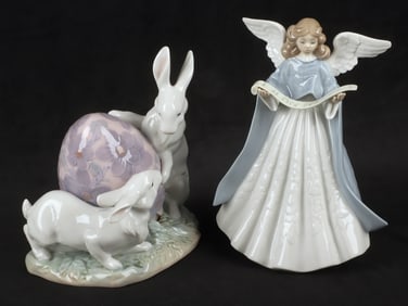 (2) Lladro porcelain figures