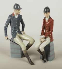 (2) Lladro equestrian figures