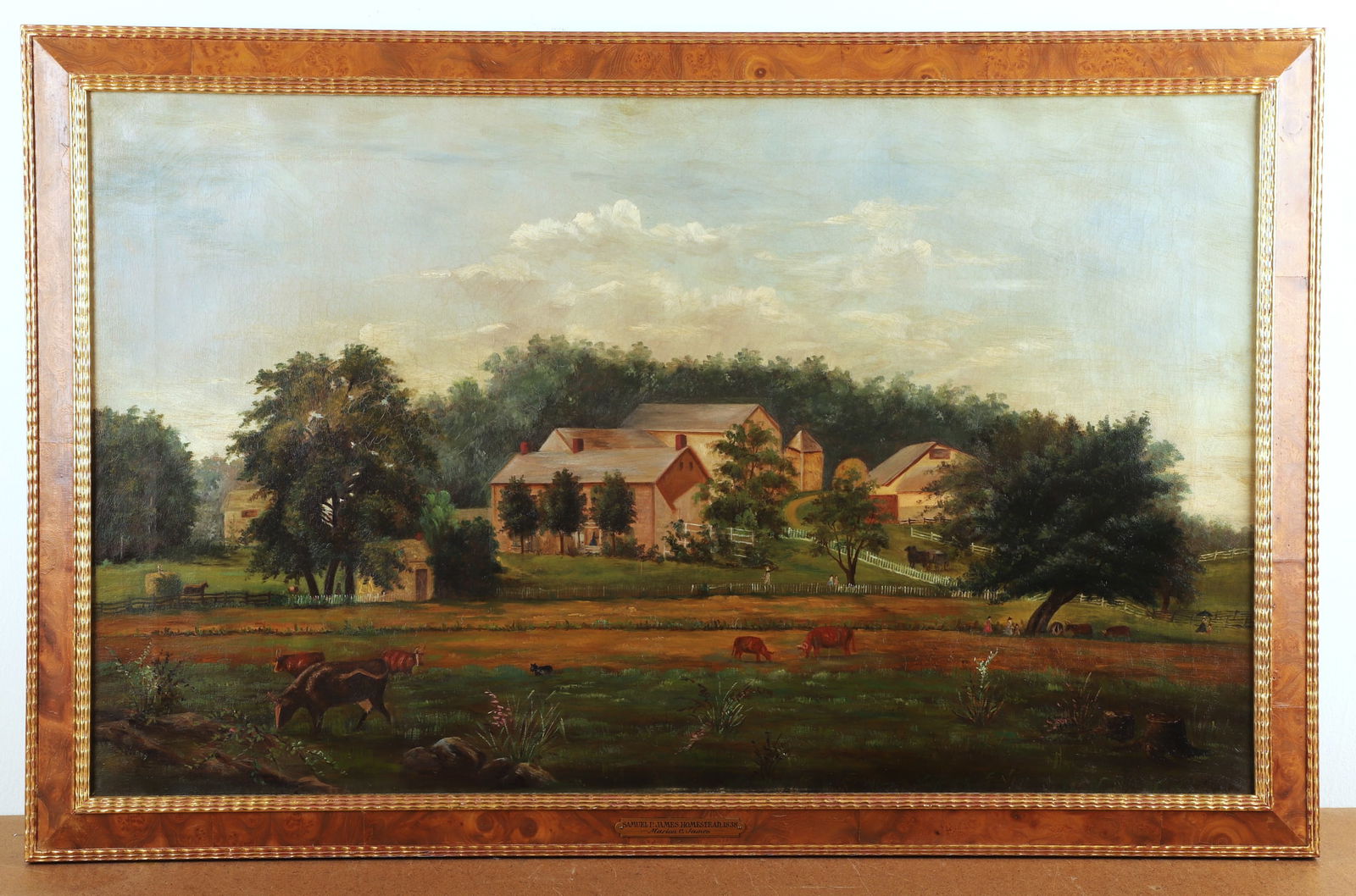 19th C Farm Landscape Painting (1 of 5)