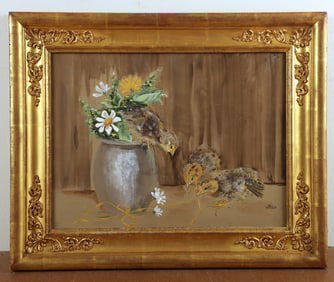 Contemporary  Painting of (3) Birds
