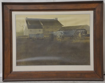 Andrew Wyeth Framed Collotype "Marsh Hawk"