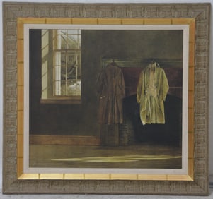 Andrew Wyeth Framed Collotype "The Quaker"