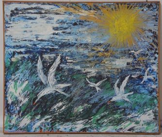 Alfred Cox Painting "Summer Terns"