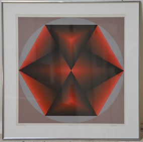 Jurgen Peters Op Art Print "Hexagon"