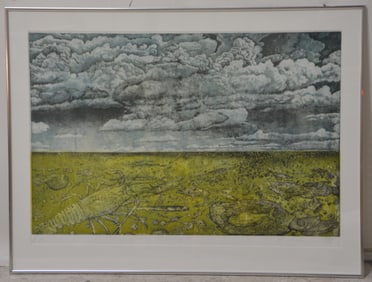 Stephen Raul Anaya Color Etching "Kurage"