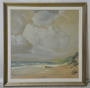 Carolyn Blish Large Painting Beach Seascape