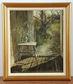 Carolyn Blish Oil Painting Still Life with Chair