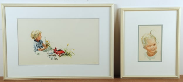 Carolyn Blish (2) Watercolors of Children