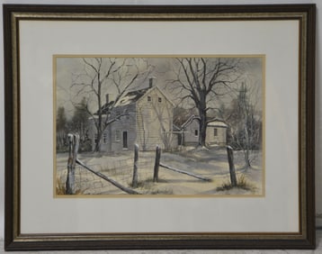 Pearl Slobodian Watercolor "The Swing"