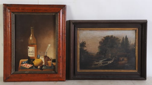 (2) 19th C Oil Paintings