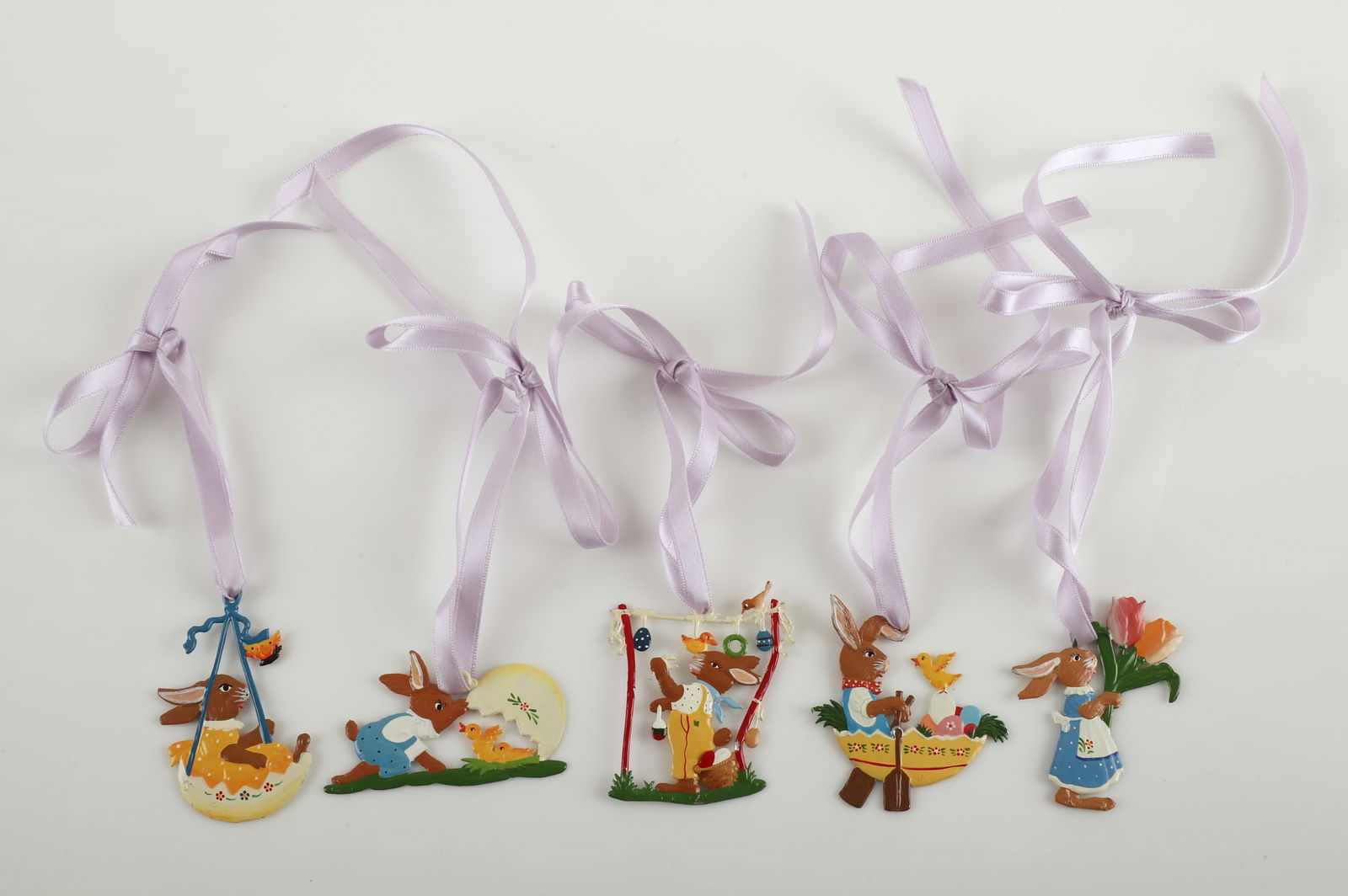 (5) Wilhelm Schweizer Bavarian Pewter ornaments (1 of 6)