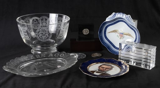 (8) Pieces of American historical memorabilia