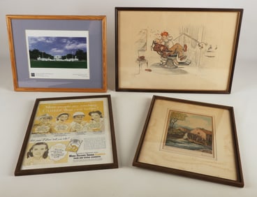 (4) Pieces of wall art