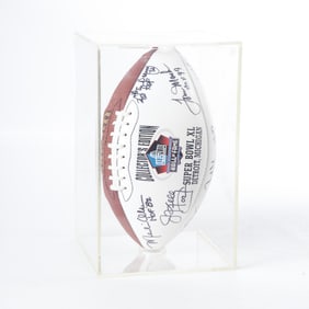 Signed HOF Football (17) from Super Bowl XL