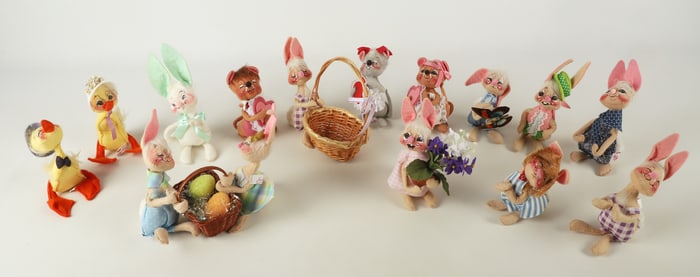 A Collection of Easter and Valentines Annalee Dolls