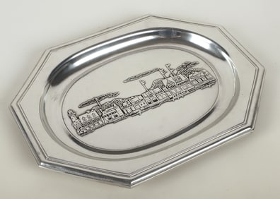 Wilton Armetale Boathouse Row platter