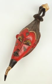Carved and Polychromed Senufo Mask