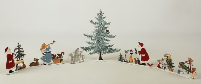 A Collection of Wilhelm Schweizer Pewter Figures